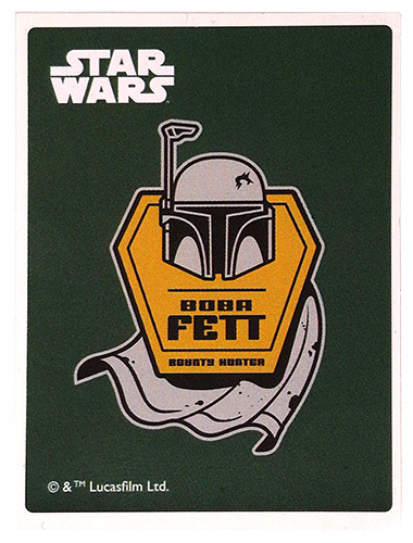 PEZ - Stickers - Star Wars Boba Fett - Boba Fett - Grey Background