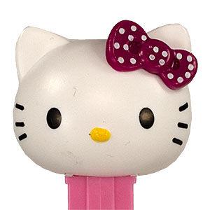 PEZ - Hello Kitty Puppy - bow with with dots