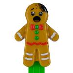 PEZ - Gingerbread Man  bitten and scared