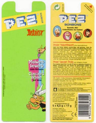 PEZ - Card MOC -Asterix - Series B - Asterix - B