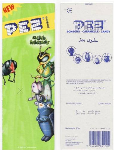 PEZ - Card MOC -Bugz - Grasshopper - Green Head