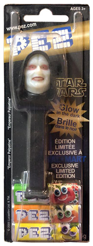 PEZ - Card MOC -Series D - Emperor Palpatine - Glow-in-the-dark Face