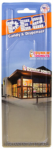 PEZ - Card MOC -Advertising Dunkin' Donuts - Truck - Orange cab