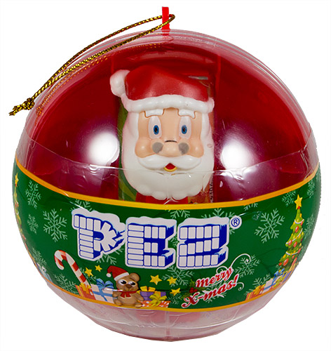 PEZ - Card MOC -Christmas - Mini PEZ - Santa Claus - Ornaments Ball - F