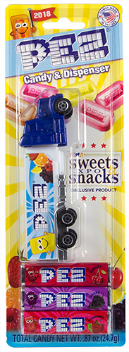 PEZ - Card MOC -Visitor Center - Sweets & Snacks Expo - Truck - Year 2018