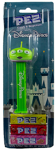 PEZ - Card MOC -Disney Classic - Disney Parks - Squeeze Toy Alien