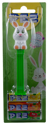 PEZ - Card MOC -Easter - Bunny - Full Body White - H