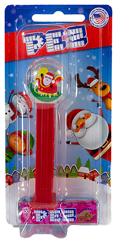 PEZ - Card MOC -Christmas - Ball Crystal Glitter Santa - Sled