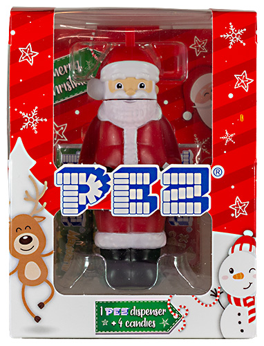 PEZ - Card MOC -Christmas - Santa Claus - patent 7.5, red - Fullbody B