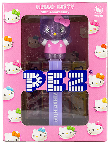PEZ - Card MOC -Fullbody - 50th Anniversary - Hello Kitty Cheering - Crystal