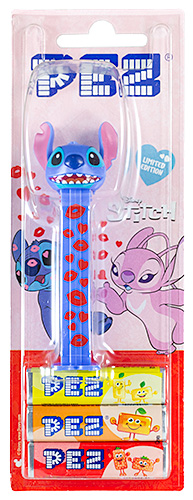 PEZ - Card MOC -Disney Movies - Stitch - Stitch - Valentines