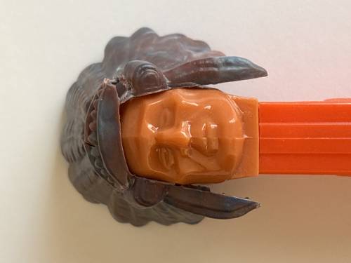 PEZ - Bi-Centennial - Indian Chief - Marbled Headdress
