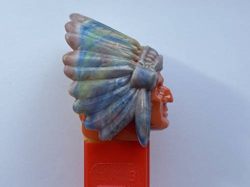 PEZ - Bi-Centennial - Indian Chief - Marbled Headdress
