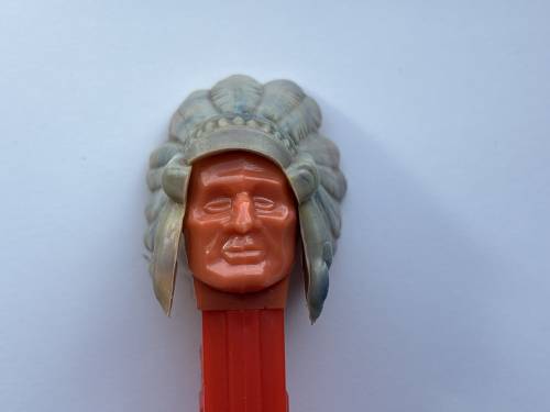 PEZ - Bi-Centennial - Indian Chief - Marbled Headdress