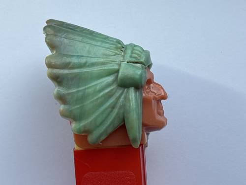 PEZ - Bi-Centennial - Indian Chief - Marbled Headdress