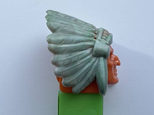 PEZ - Bi-Centennial - Indian Chief - Marbled Headdress