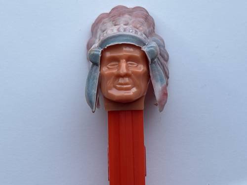 PEZ - Bi-Centennial - Indian Chief - Marbled Headdress