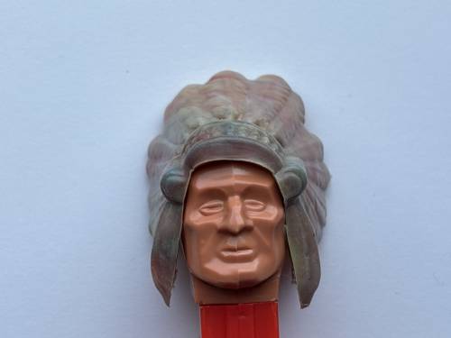 PEZ - Bi-Centennial - Indian Chief - Marbled Headdress