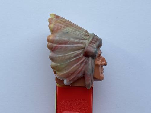 PEZ - Bi-Centennial - Indian Chief - Marbled Headdress