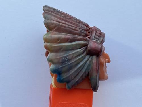 PEZ - Bi-Centennial - Indian Chief - Marbled Headdress