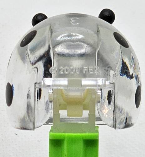 PEZ - Bugz - Crystal Collection - Ladybug - Clear Crystal Head