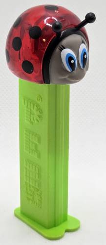 PEZ - Bugz - Crystal Collection - Ladybug - Red Crystal Head