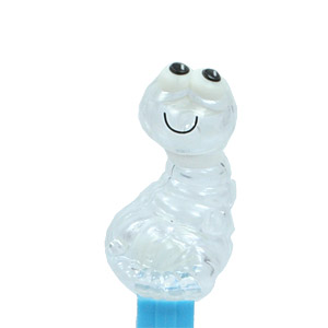 PEZ - Bugz - Crystal Collection - Worm - Clear Crystal Head