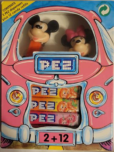 PEZ - Car Box - Minnie & Mickey Mouse - A