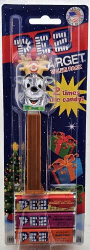PEZ - Crystal Collection - Reindeer - Clear Crystal Head - A