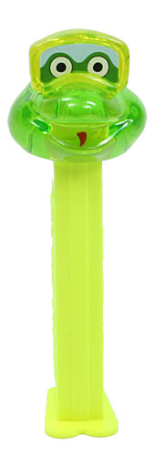 PEZ - Crystal Collection - Frog - Green Crystal Head