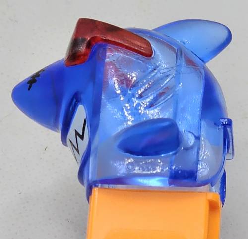 PEZ - Crystal Collection - Shark - Blue Crystal Head