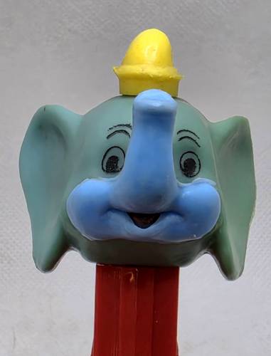 PEZ - Disney Classic - Dumbo - Blue Head, Yellow Hat - A