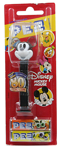 PEZ - 80th Anniversary - Mickey Mouse - Crystal Grey and white - H