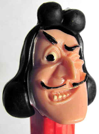 PEZ - Disney Classic - Peter Pan - Captain Hook - Tan Face
