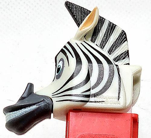 PEZ - Madagascar - Marty - Large Pupils, Dark Grey Snout, painted ears
