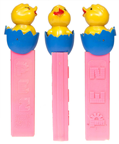 PEZ - Easter - Chick in Egg - Blue Eggshell - A