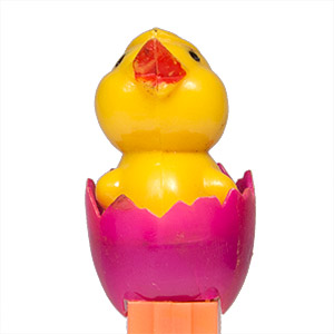 PEZ - Easter - Chick in Egg - Lavender Eggshell - A
