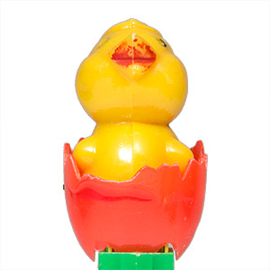 PEZ - Easter - Chick in Egg - Orange Eggshell - A