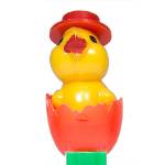 PEZ - Chick with Hat A Orange Eggshell