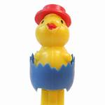 PEZ - Chick with Hat C Red Hat, Lavender Eggshell