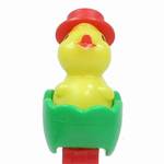 PEZ - Chick with Hat E Green Eggshell