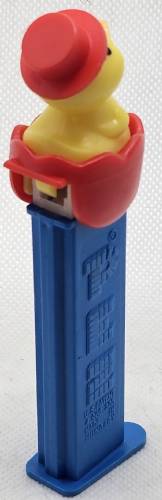PEZ - Easter - Chick with Hat - Red Eggshell - E