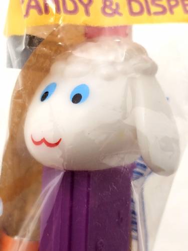 PEZ - Easter - Lamb - White Head with Mouth and Pupils - A