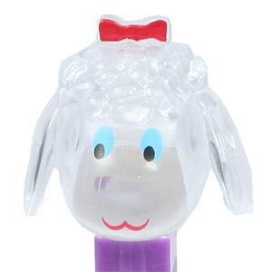 PEZ - Easter - Crystal Collection - Lamb - Clear Crystal Head - A
