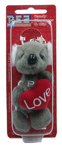 PEZ - Plush Dispenser - Cuddle Cubs - 2006 - Koala Bear