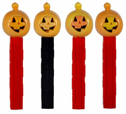 PEZ - Halloween - Pumpkin - Dark Orange Face - A