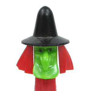 PEZ - Halloween - Witch - Green/Red/Black - C