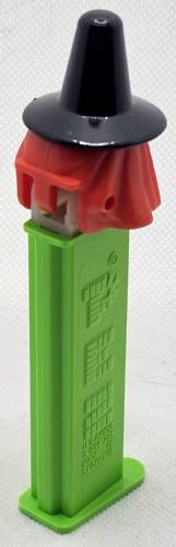PEZ - Glow-in-the-Dark - Witch - Glowing Face, Black Hat - D
