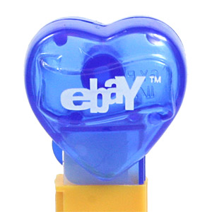 PEZ - Hearts - Ebay - ebay Heart - Blue Crystal Heart