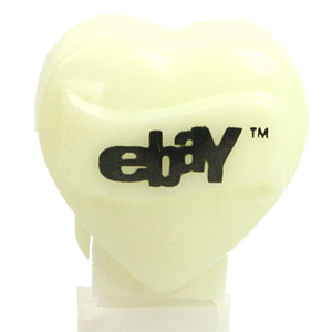 PEZ - Hearts - Ebay - ebay Heart - Glow-in-the-Dark Heart